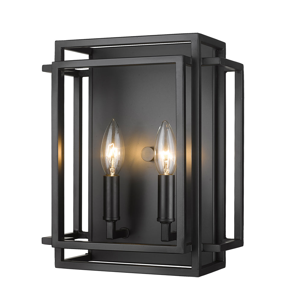 Z-Lite Canada - Two Light Wall Sconce - Titania - Matte Black- Union Lighting Luminaires Decor