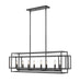 Z-Lite Canada - Eight Light Linear Chandelier - Titania - Matte Black- Union Lighting Luminaires Decor
