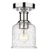 Z-Lite Canada - One Light Flush Mount - Bryant - Chrome- Union Lighting Luminaires Decor