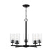 Generation Lighting Canada - Five Light Chandelier - Oslo - Midnight Black- Union Lighting Luminaires Decor