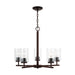 Generation Lighting Canada - Five Light Chandelier - Oslo - Bronze- Union Lighting Luminaires Decor