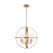 Generation Lighting Canada - Three Light Chandelier - Alturas - Satin Brass- Union Lighting Luminaires Decor