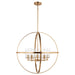 Generation Lighting Canada - Five Light Chandelier - Alturas - Satin Brass- Union Lighting Luminaires Decor