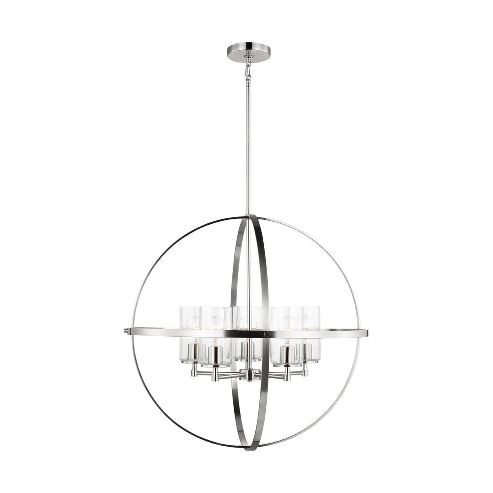 Generation Lighting Canada - Five Light Chandelier - Alturas - Brushed Nickel- Union Lighting Luminaires Decor