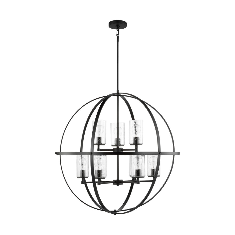 Generation Lighting Canada - Nine Light Chandelier - Alturas - Midnight Black- Union Lighting Luminaires Decor
