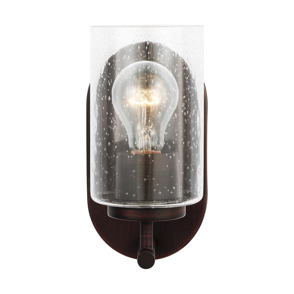 Generation Lighting Canada - One Light Wall / Bath Sconce - Oslo - Bronze- Union Lighting Luminaires Decor