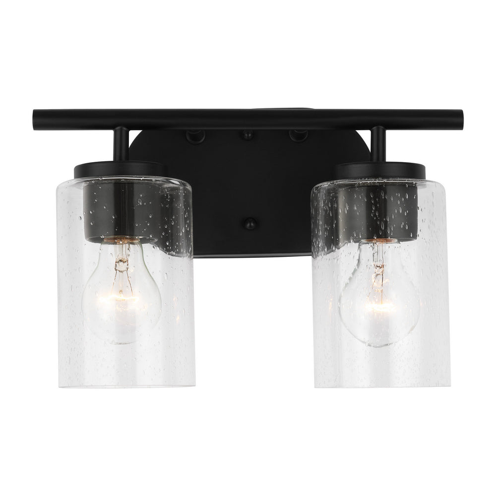 Generation Lighting Canada - Two Light Wall / Bath - Oslo - Midnight Black- Union Lighting Luminaires Decor