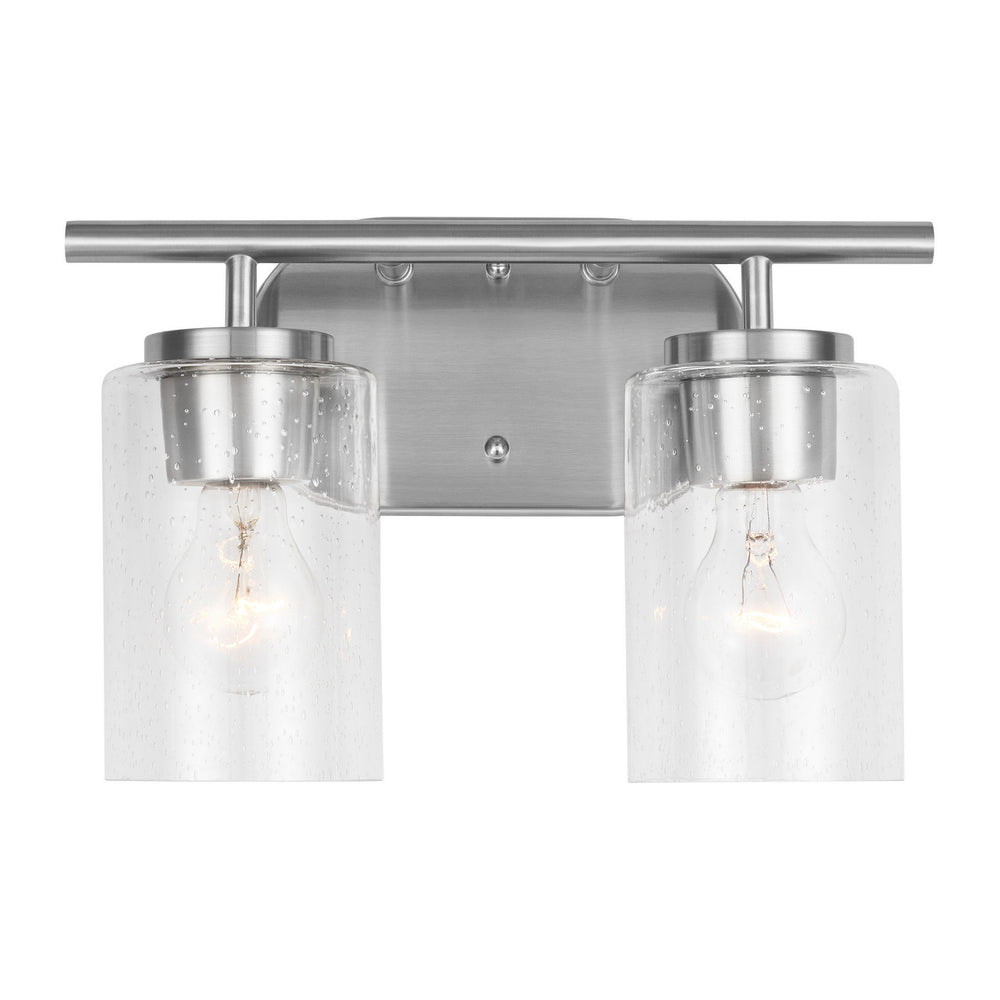 Generation Lighting Canada - Two Light Wall / Bath - Oslo - Brushed Nickel- Union Lighting Luminaires Decor