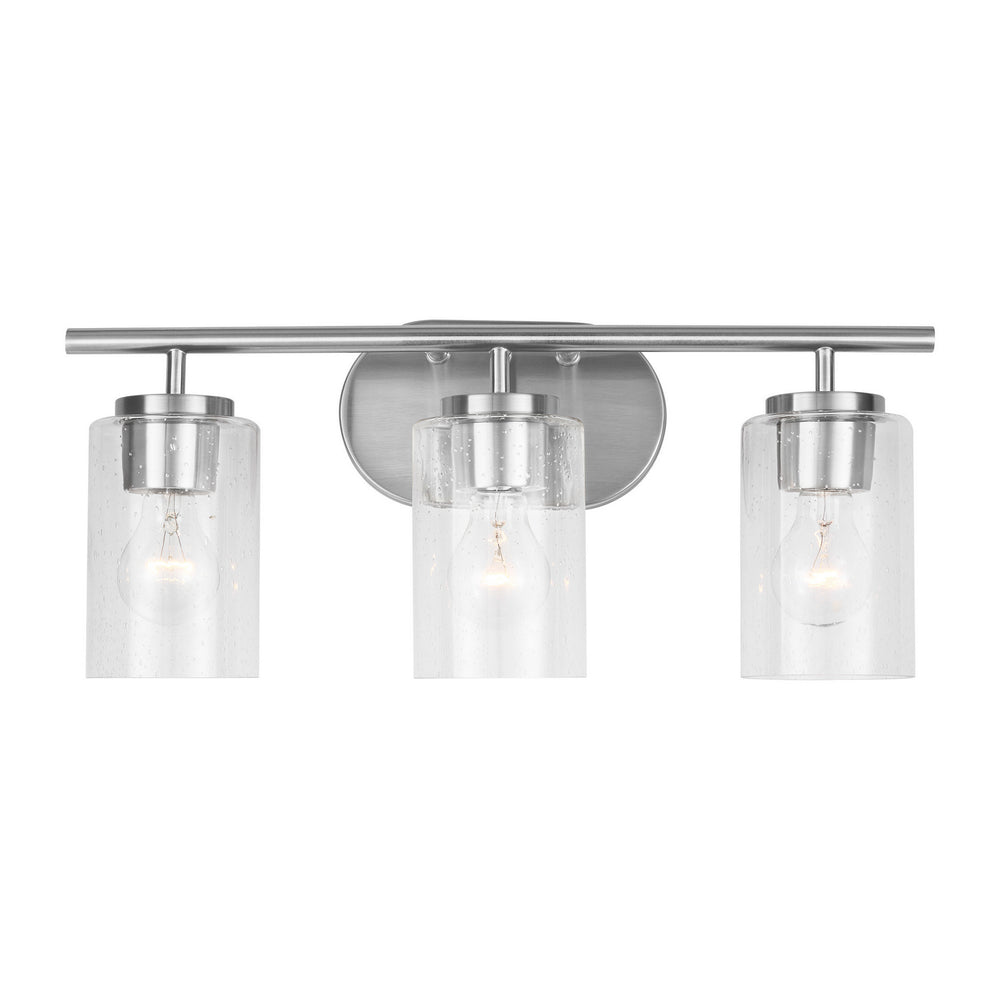 Generation Lighting Canada - Three Light Wall / Bath - Oslo - Brushed Nickel- Union Lighting Luminaires Decor