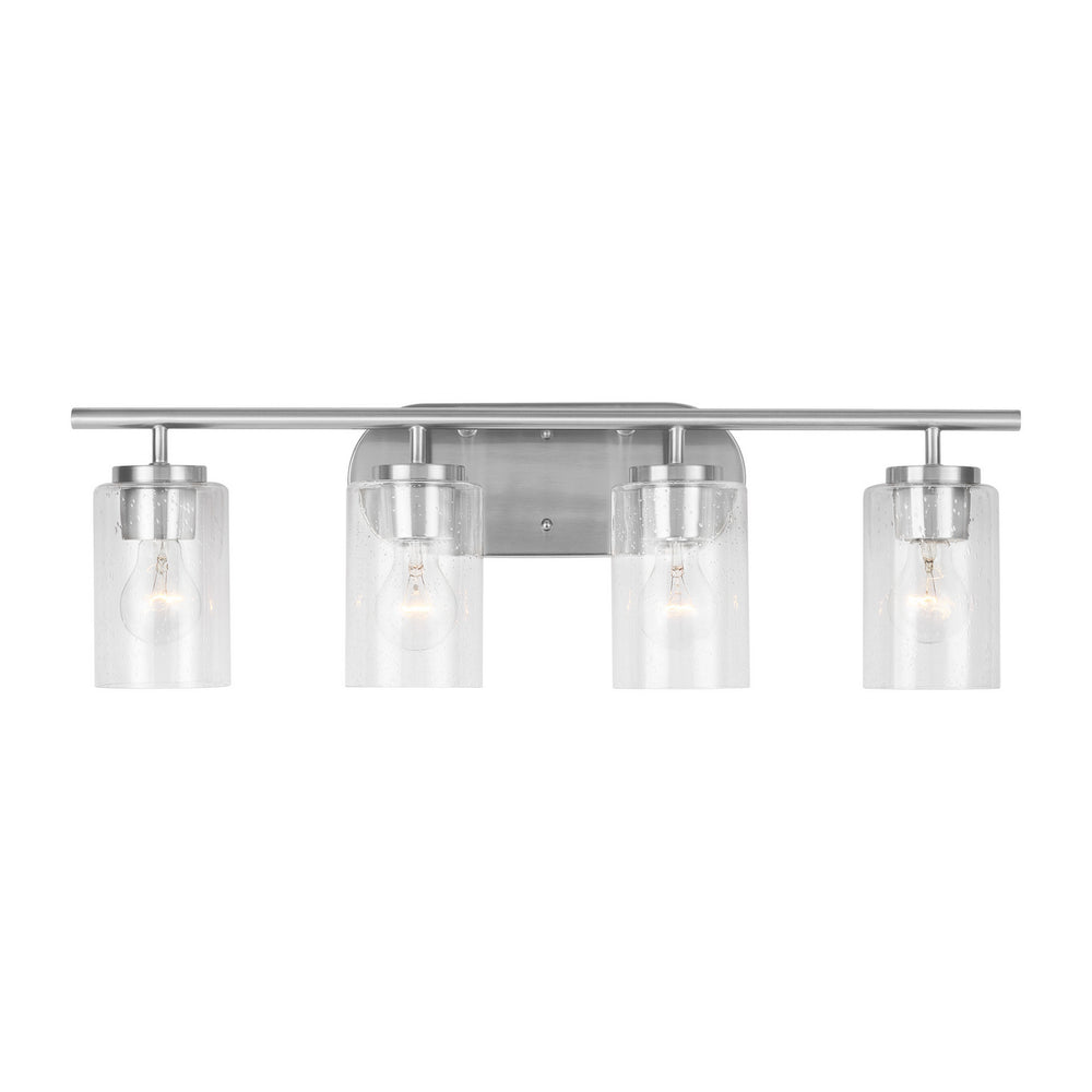 Generation Lighting Canada - Four Light Wall / Bath - Oslo - Brushed Nickel- Union Lighting Luminaires Decor