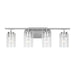 Generation Lighting Canada - Four Light Wall / Bath - Oslo - Brushed Nickel- Union Lighting Luminaires Decor