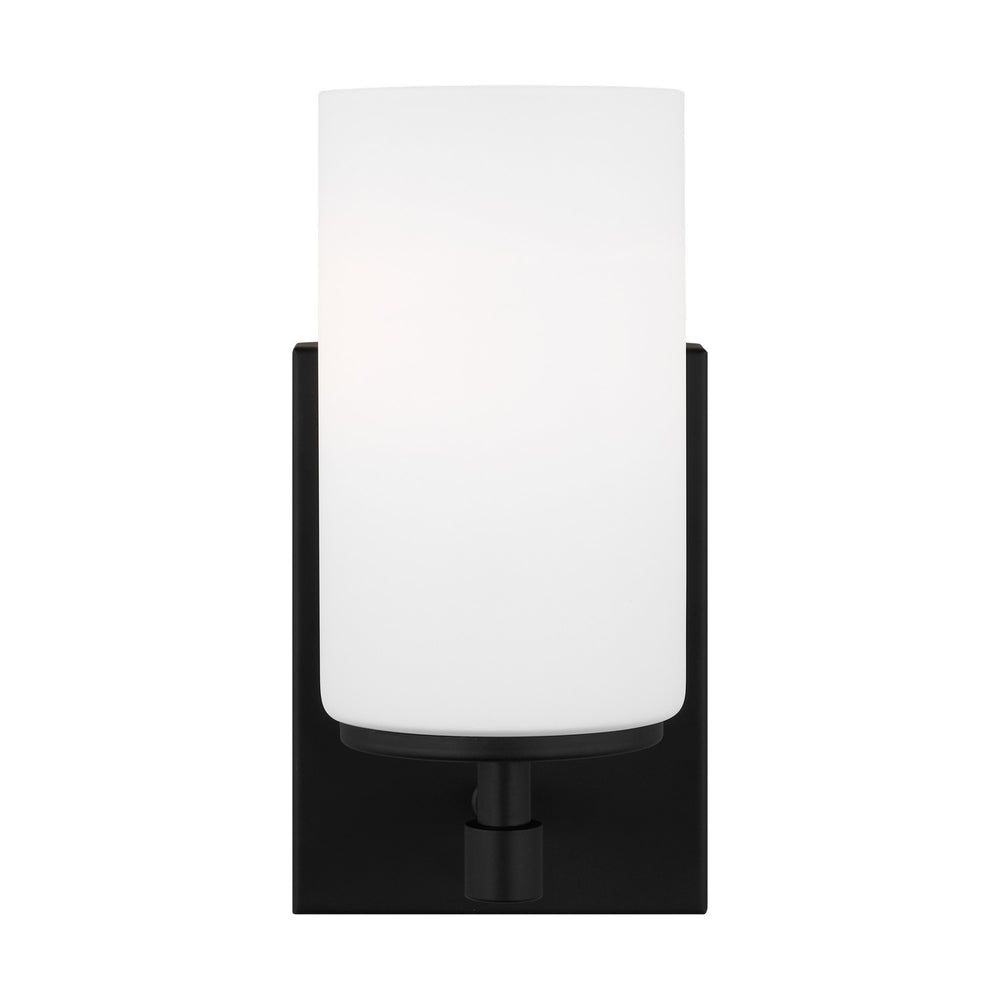 Generation Lighting Canada - One Light Wall / Bath Sconce - Alturas - Midnight Black- Union Lighting Luminaires Decor