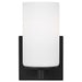 Generation Lighting Canada - One Light Wall / Bath Sconce - Hettinger - Midnight Black- Union Lighting Luminaires Decor