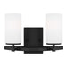 Generation Lighting Canada - Two Light Wall / Bath - Alturas - Midnight Black- Union Lighting Luminaires Decor