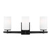 Generation Lighting Canada - Three Light Wall / Bath - Alturas - Midnight Black- Union Lighting Luminaires Decor