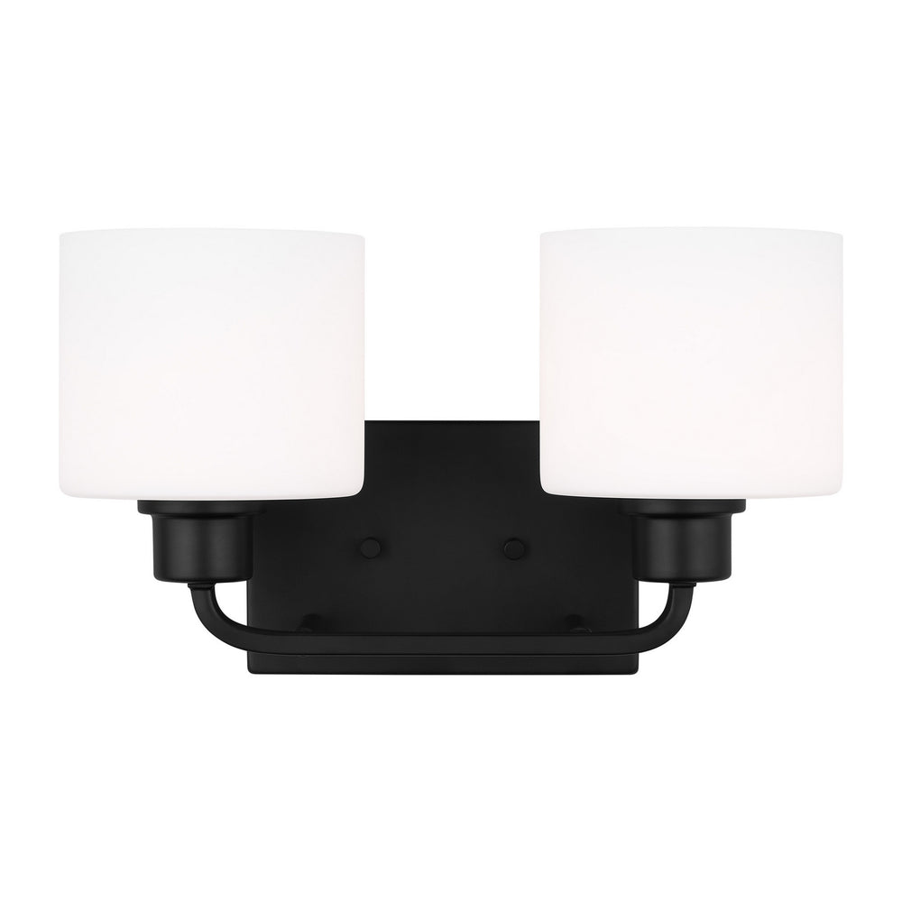 Generation Lighting Canada - Two Light Wall / Bath - Canfield - Midnight Black- Union Lighting Luminaires Decor
