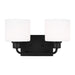 Generation Lighting Canada - Two Light Wall / Bath - Canfield - Midnight Black- Union Lighting Luminaires Decor