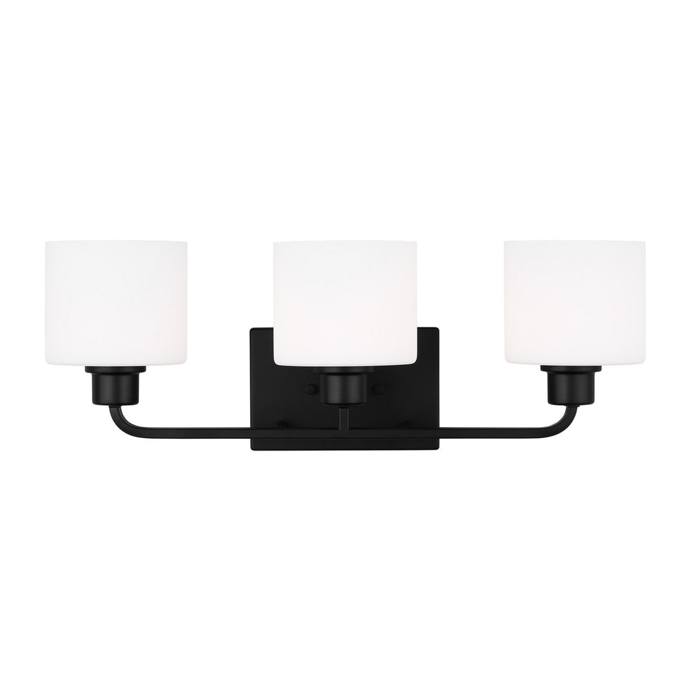 Generation Lighting Canada - Three Light Wall / Bath - Canfield - Midnight Black- Union Lighting Luminaires Decor