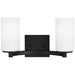 Generation Lighting Canada - Two Light Wall / Bath - Hettinger - Midnight Black- Union Lighting Luminaires Decor