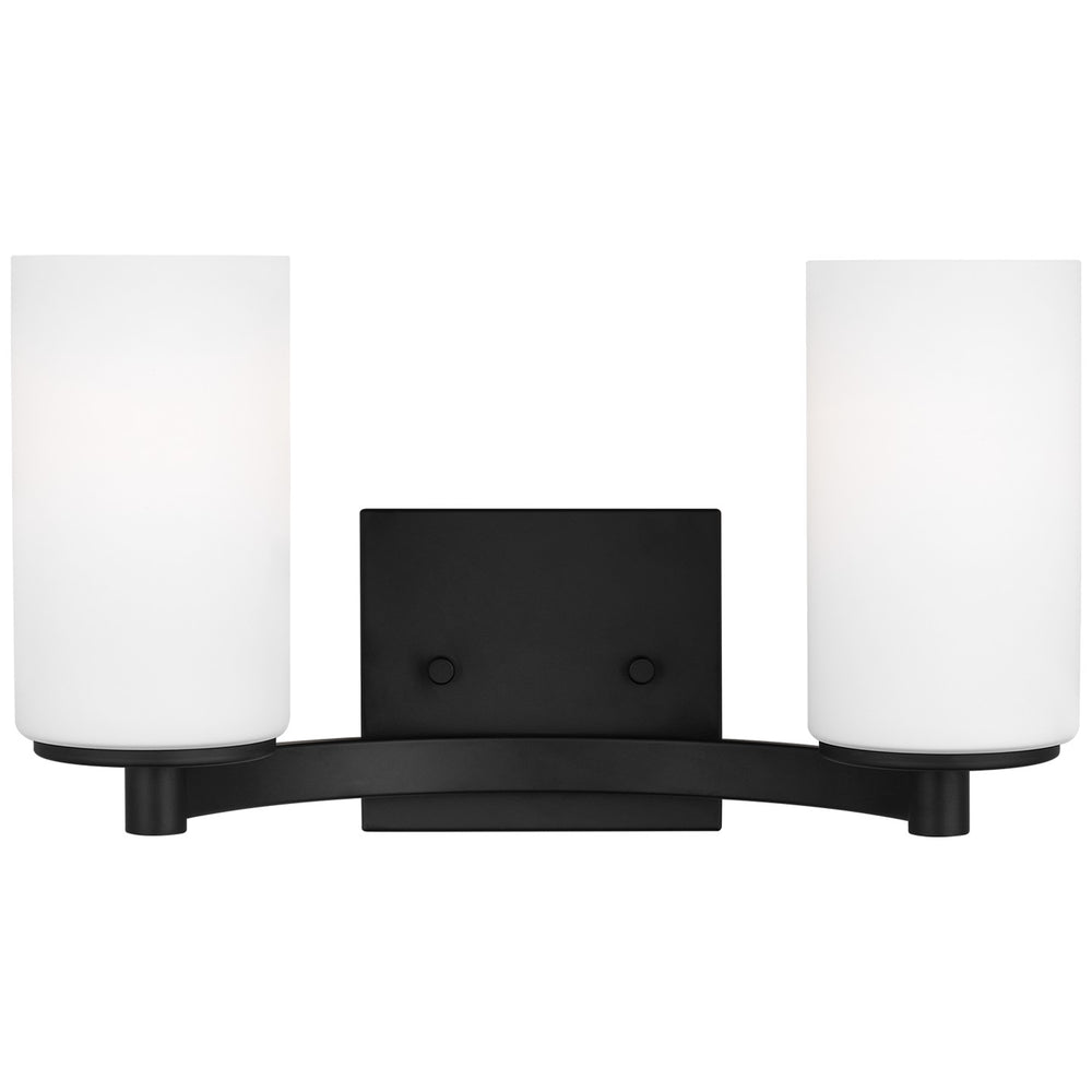 Generation Lighting Canada - Two Light Wall / Bath - Hettinger - Midnight Black- Union Lighting Luminaires Decor