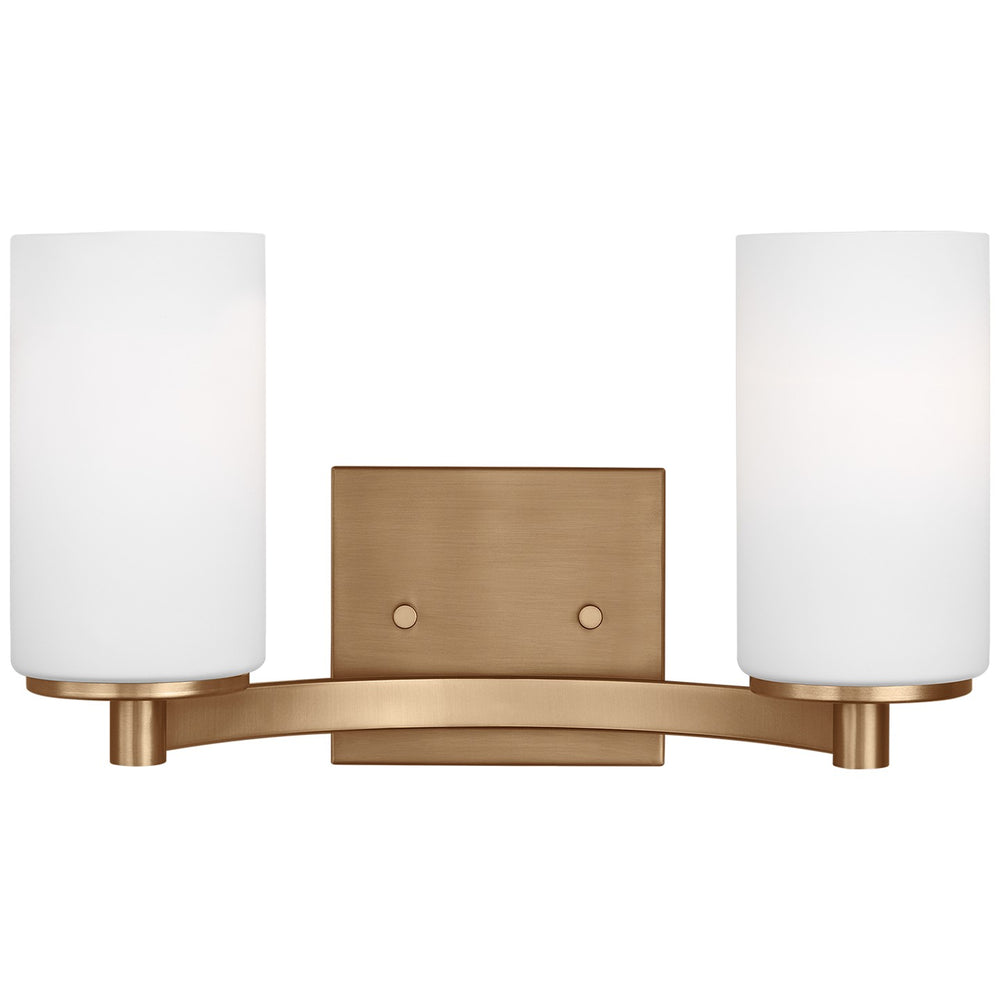 Generation Lighting Canada - Two Light Wall / Bath - Hettinger - Satin Brass- Union Lighting Luminaires Decor