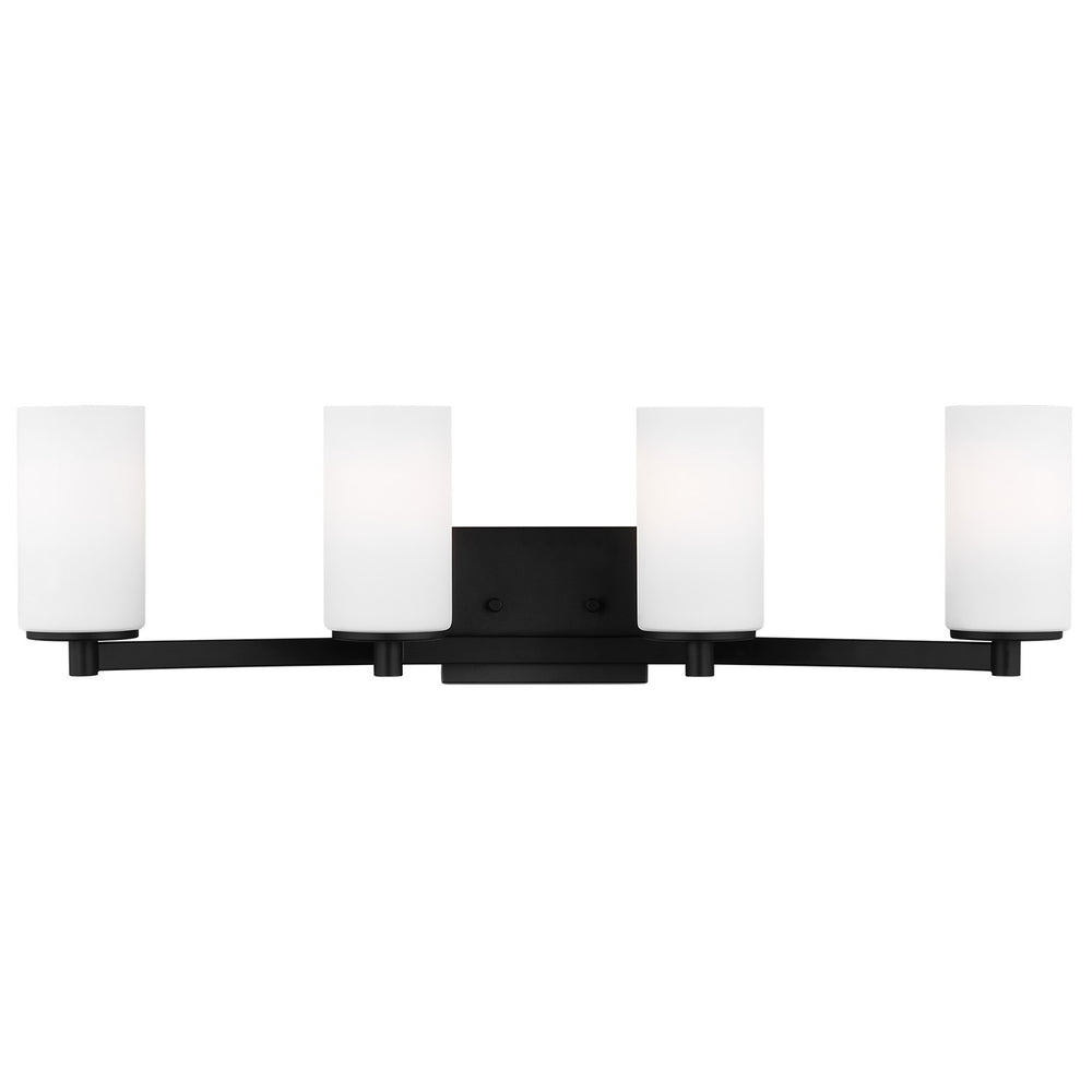 Generation Lighting Canada - Four Light Wall / Bath - Hettinger - Midnight Black- Union Lighting Luminaires Decor