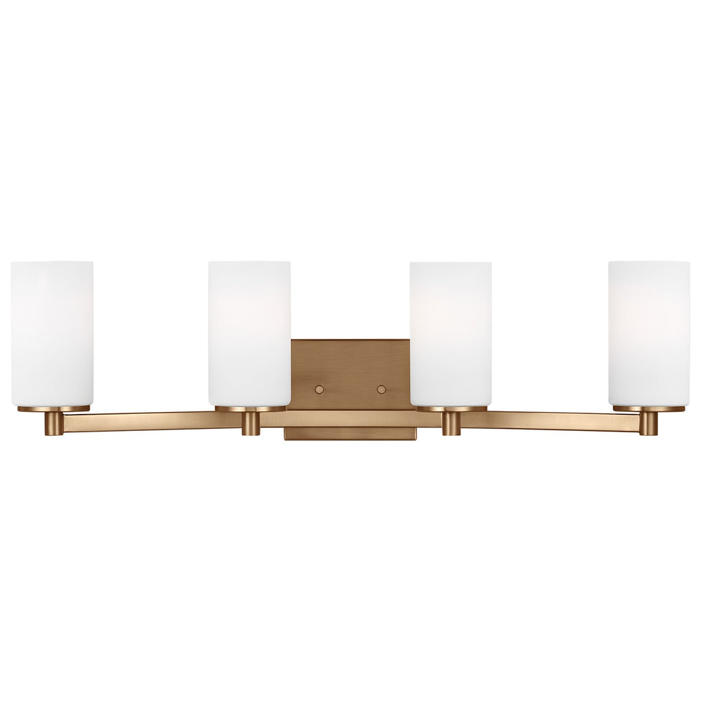 Generation Lighting Canada - Four Light Wall / Bath - Hettinger - Satin Brass- Union Lighting Luminaires Decor