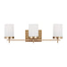 Visual Comfort Studio Canada - Three Light Bath - Zire - Satin Brass- Union Lighting Luminaires Decor