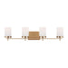 Visual Comfort Studio Canada - Four Light Bath - Zire - Satin Brass- Union Lighting Luminaires Decor