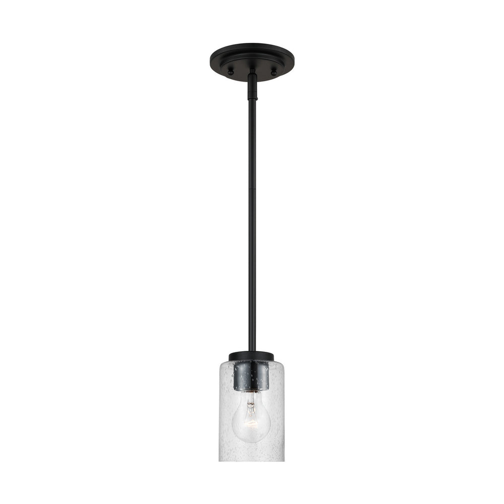 Generation Lighting Canada - One Light Mini-Pendant - Oslo - Midnight Black- Union Lighting Luminaires Decor