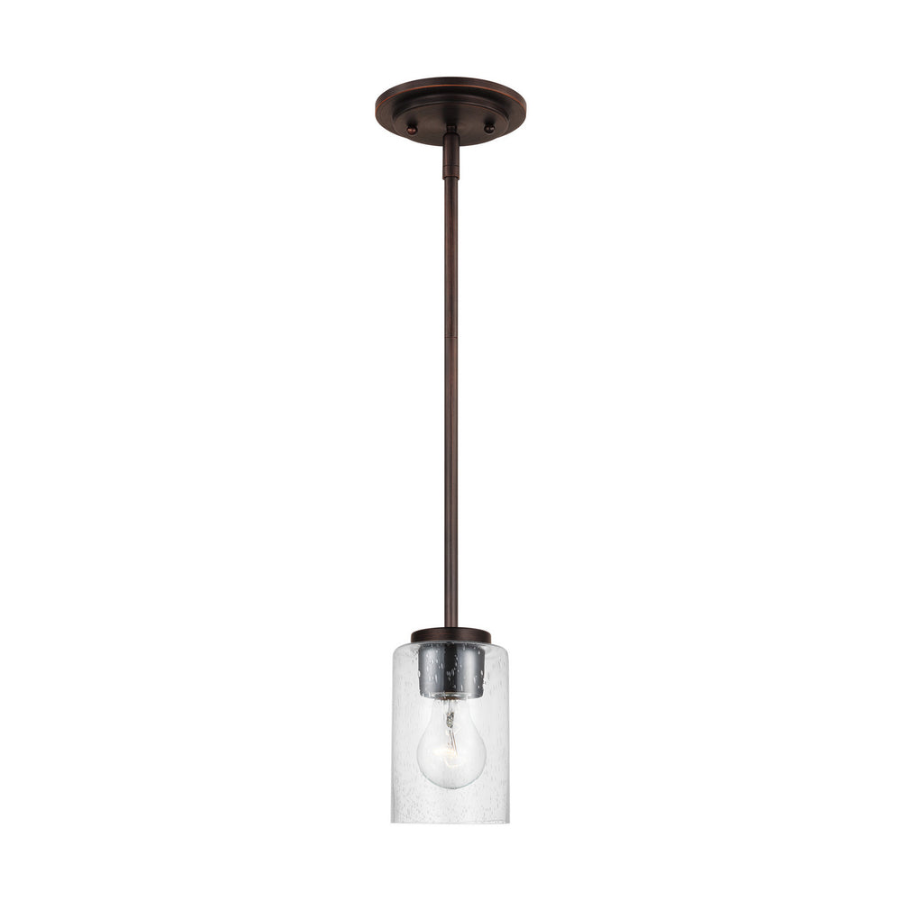 Generation Lighting Canada - One Light Mini-Pendant - Oslo - Bronze- Union Lighting Luminaires Decor