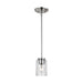 Generation Lighting Canada - One Light Mini-Pendant - Oslo - Brushed Nickel- Union Lighting Luminaires Decor