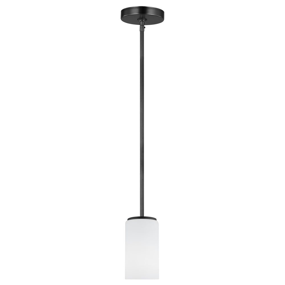 Generation Lighting Canada - One Light Mini-Pendant - Alturas - Midnight Black- Union Lighting Luminaires Decor