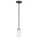 Generation Lighting Canada - One Light Mini-Pendant - Alturas - Midnight Black- Union Lighting Luminaires Decor