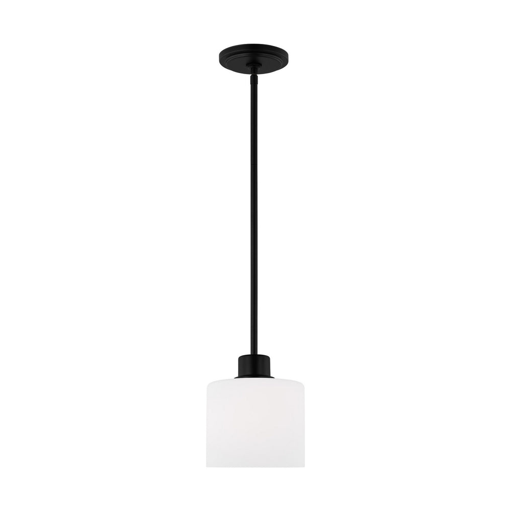 Generation Lighting Canada - One Light Mini-Pendant - Canfield - Midnight Black- Union Lighting Luminaires Decor