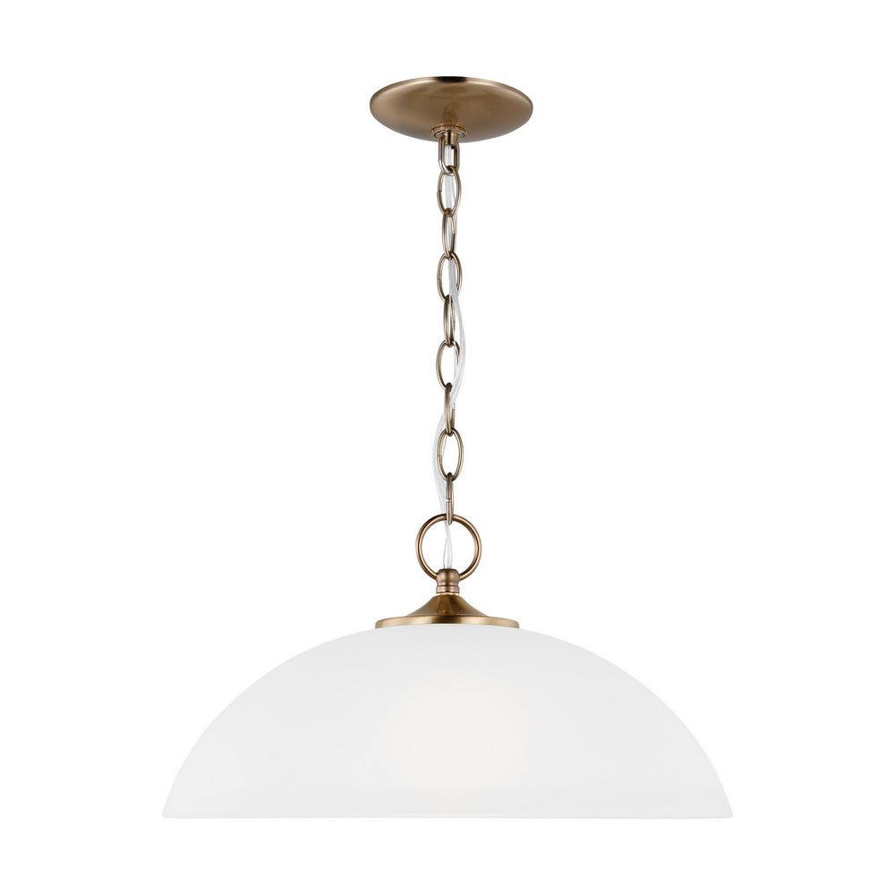Generation Lighting Canada - One Light Pendant - Geary - Satin Brass- Union Lighting Luminaires Decor