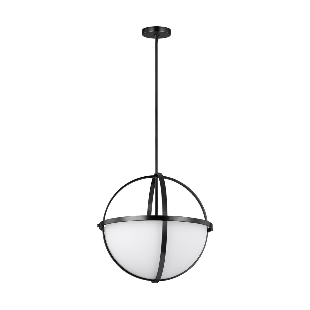 Generation Lighting Canada - Three Light Pendant - Alturas - Midnight Black- Union Lighting Luminaires Decor