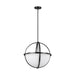 Generation Lighting Canada - Three Light Pendant - Alturas - Midnight Black- Union Lighting Luminaires Decor