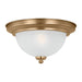 Generation Lighting Canada - One Light Flush Mount - Geary - Satin Brass- Union Lighting Luminaires Decor