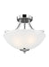 Generation Lighting Canada - Two Light Semi-Flush Convertible Pendant - Geary - Chrome- Union Lighting Luminaires Decor