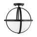 Generation Lighting Canada - Two Light Semi-Flush Convertible Pendant - Alturas - Midnight Black- Union Lighting Luminaires Decor