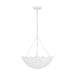 Visual Comfort Studio Canada - Three Light Pendant - Kelan - Textured White- Union Lighting Luminaires Decor