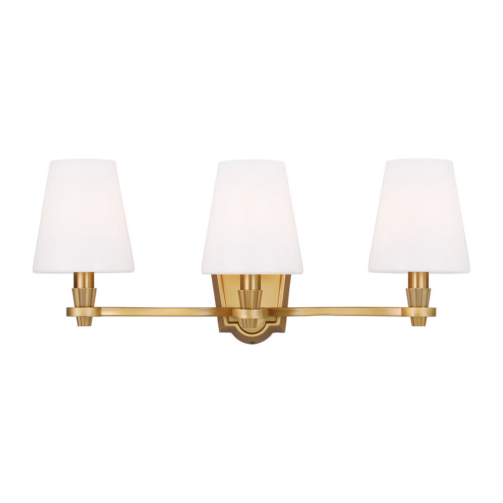 Visual Comfort Studio Canada - Three Light Vanity - Paisley - Burnished Brass- Union Lighting Luminaires Decor