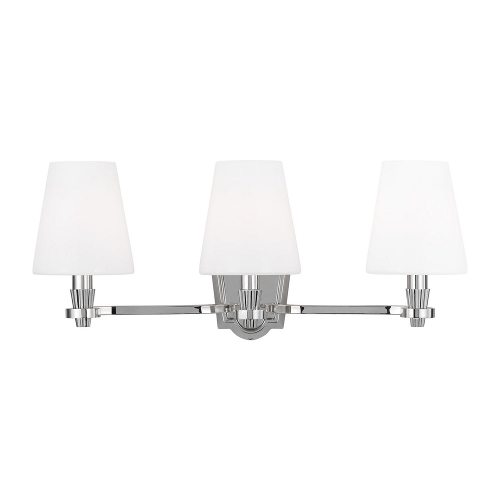 Visual Comfort Studio Canada - Three Light Vanity - Paisley - Polished Nickel- Union Lighting Luminaires Decor
