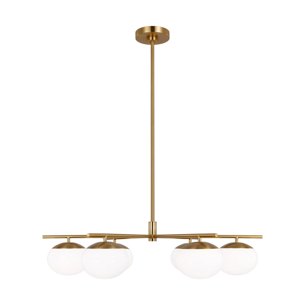 Visual Comfort Studio Canada - Six Light Chandelier - Lune - Burnished Brass- Union Lighting Luminaires Decor
