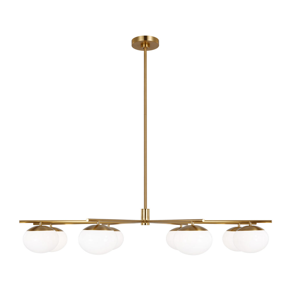 Visual Comfort Studio Canada - Eight Light Chandelier - Lune - Burnished Brass- Union Lighting Luminaires Decor