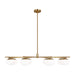 Visual Comfort Studio Canada - Eight Light Chandelier - Lune - Burnished Brass- Union Lighting Luminaires Decor