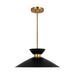 Visual Comfort Studio Canada - One Light Pendant - Heath - Midnight Black and Burnished Brass- Union Lighting Luminaires Decor