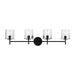 Visual Comfort Studio Canada - Four Light Vanity - Marietta - Aged Iron- Union Lighting Luminaires Decor