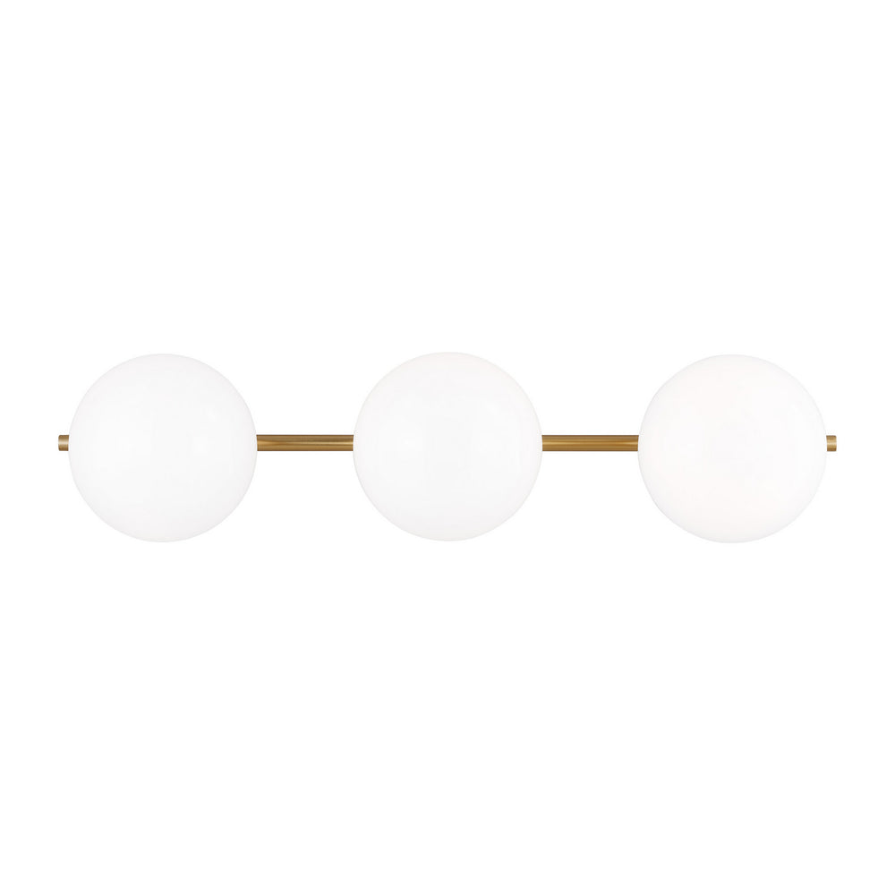 Visual Comfort Studio Canada - Three Light Vanity - Lune - Burnished Brass- Union Lighting Luminaires Decor